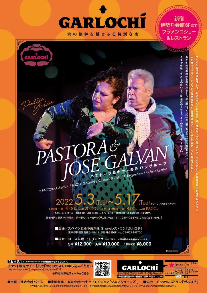 パストーラ＆ホセ・ガルバングループ　Flamenco Show