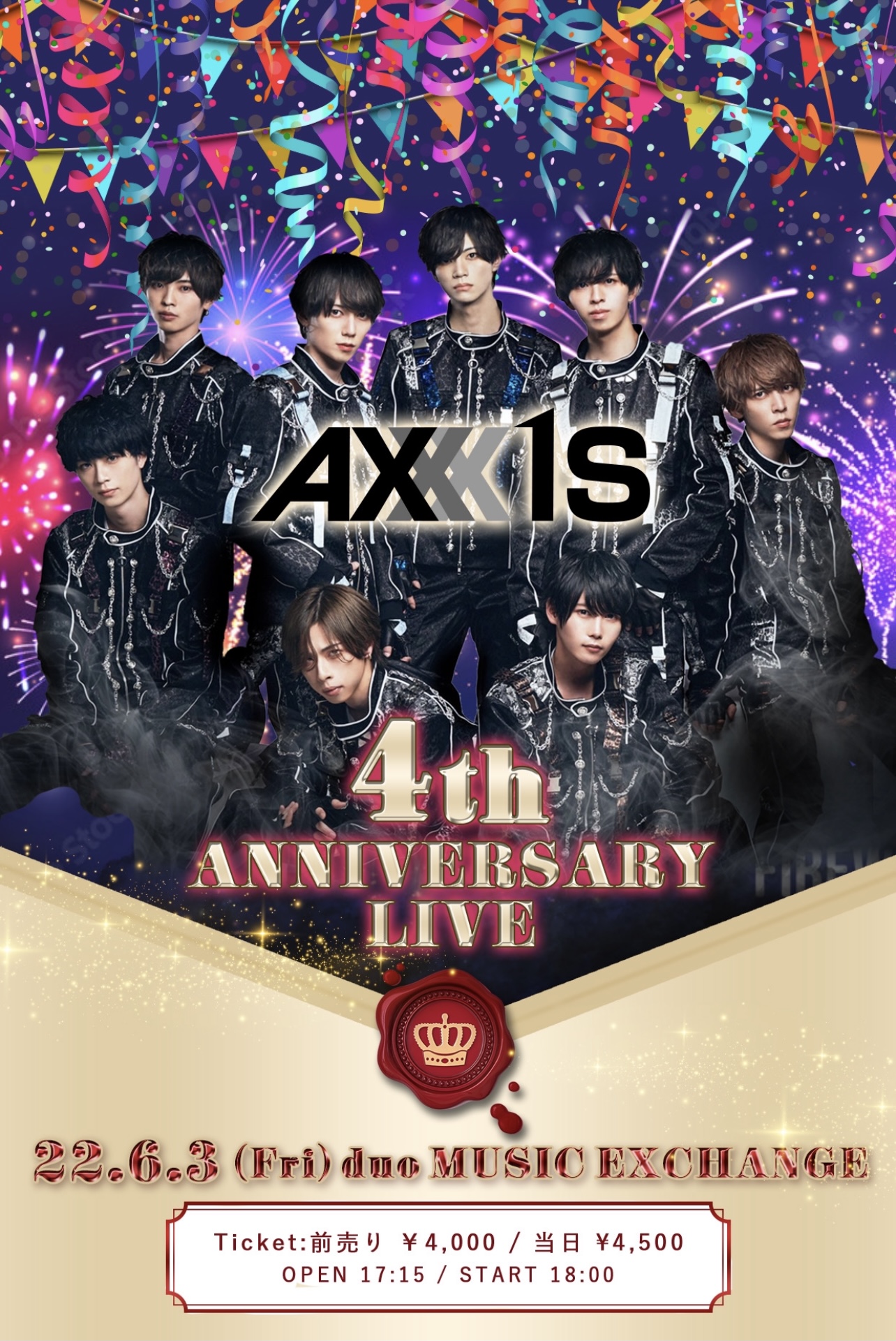 AXXX1S 6/3 4th ANNIVERSARY LIVE  @duo MUSIC EXCHANGE