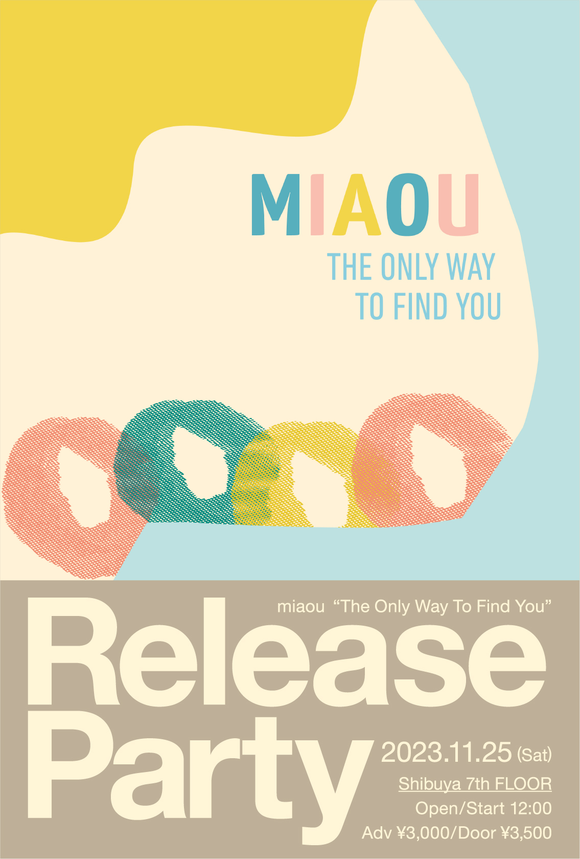miaou『The Only Way To Find You』Release Party