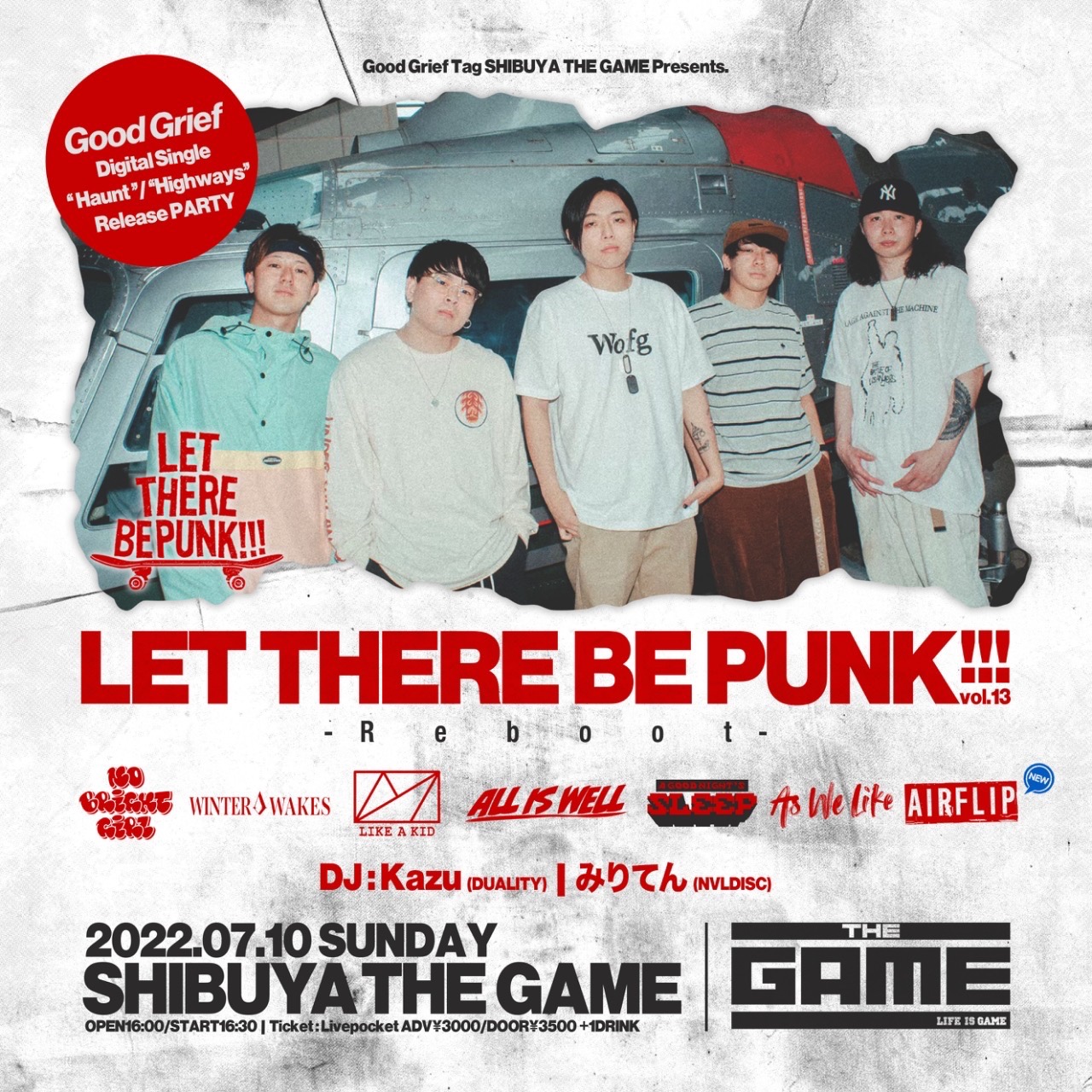 LET THERE BE PUNK!!! vol.13 -Good Grief Digital Single -Haunt / Highways- Release Party-