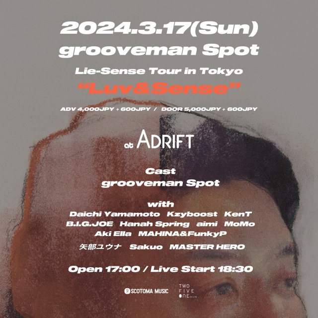 grooveman Spot Lie-Sence Tour in Tokyo "Luv&Sense"