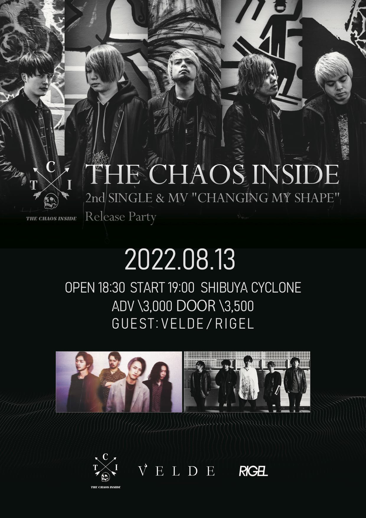 THE CHAOS INSIDE 2nd SINGLE & MV "CHANGING MY SHAPE" Release Party