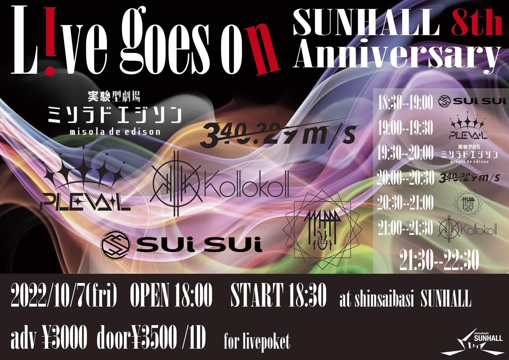 Live goes on   SUNHALL8th  Anniversary