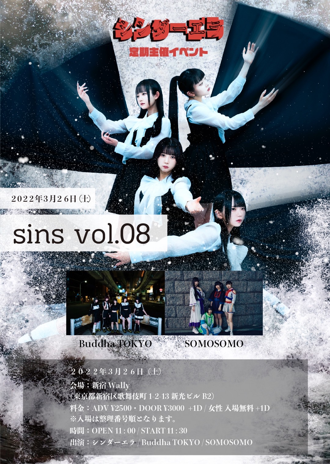 シンダーエラ主催定期イベント sins vol.8