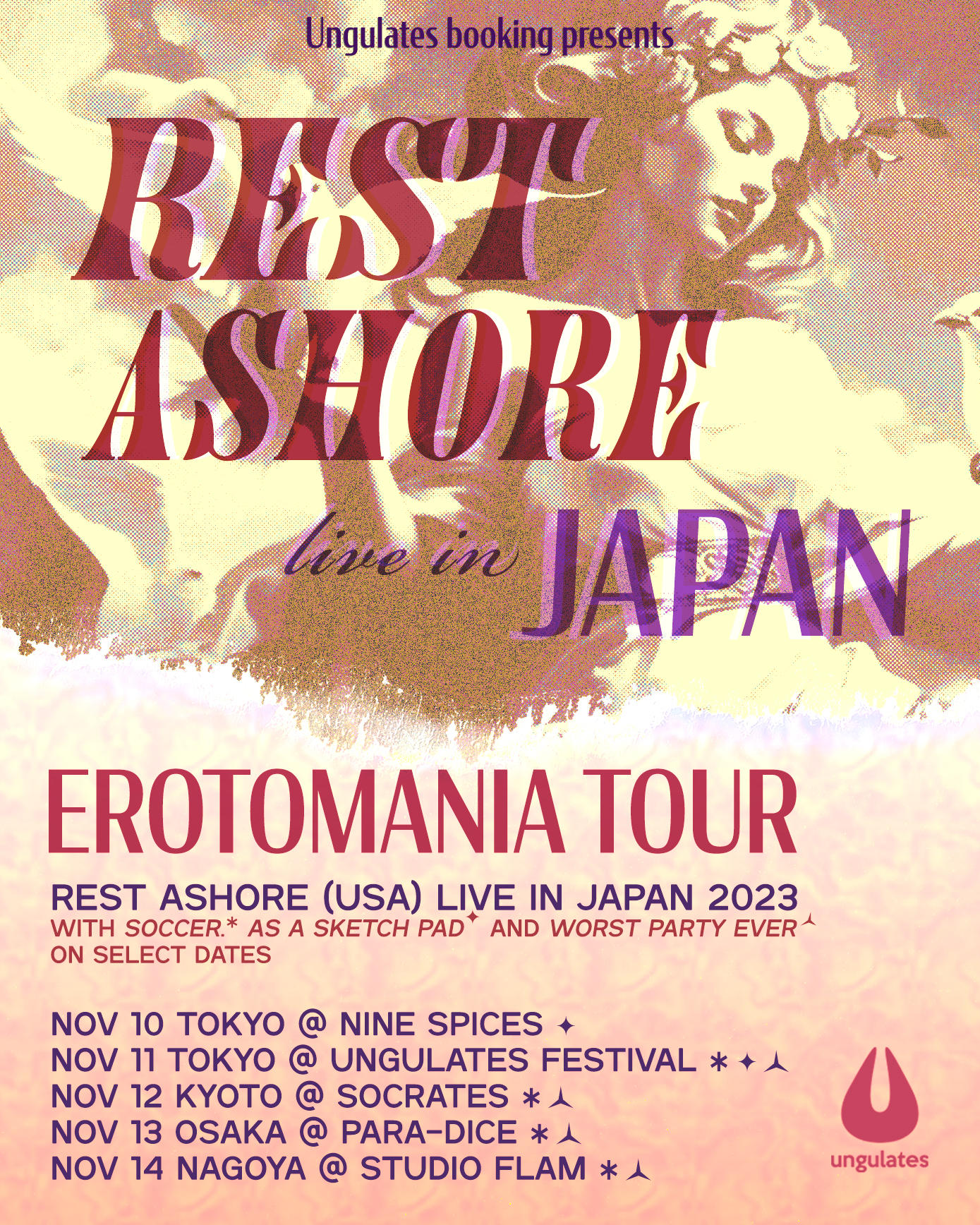 REST ASHORE (USA) live in JAPAN @ PARA-DICE OSAKA