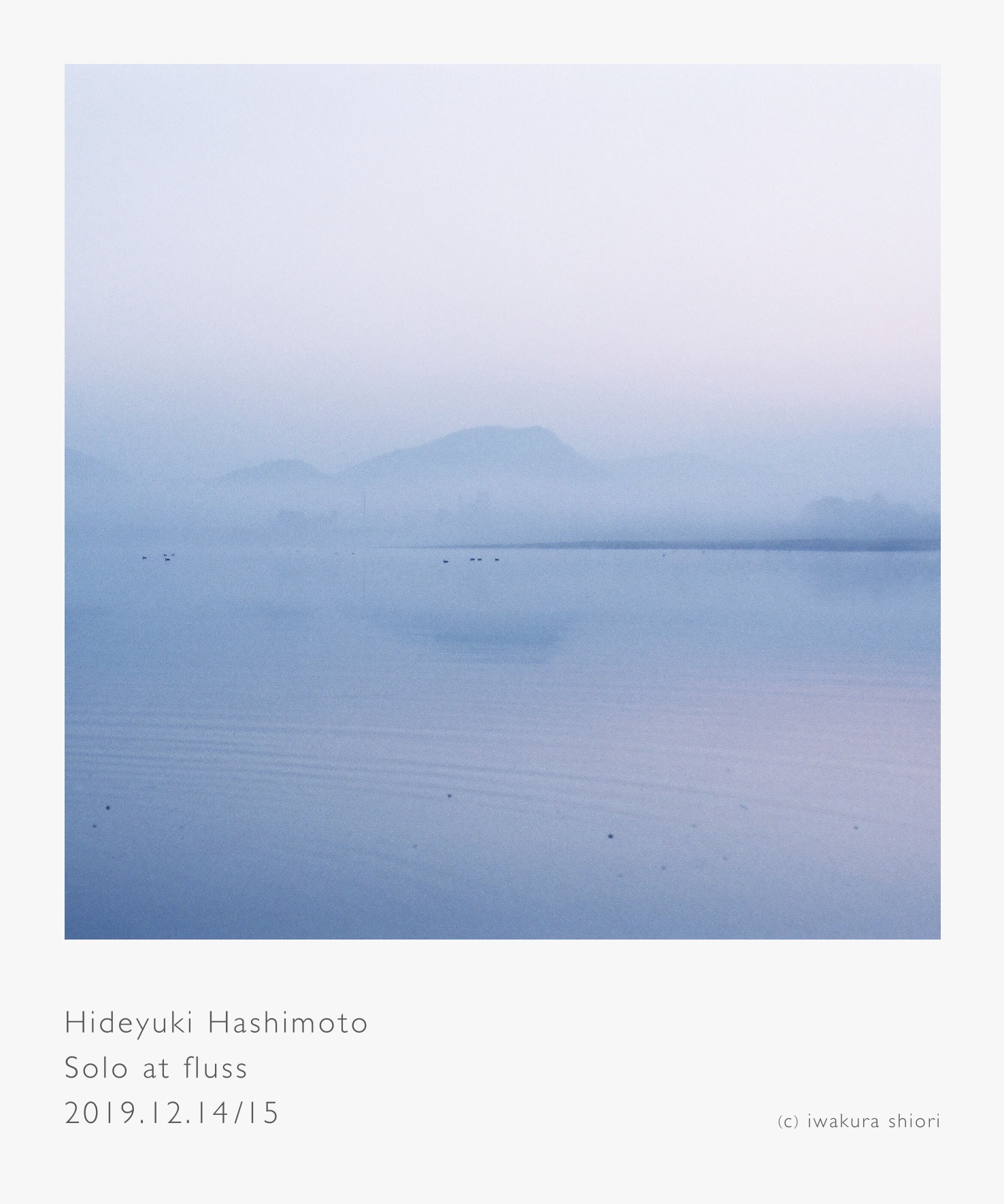 Hideyuki Hashimoto Solo at fluss