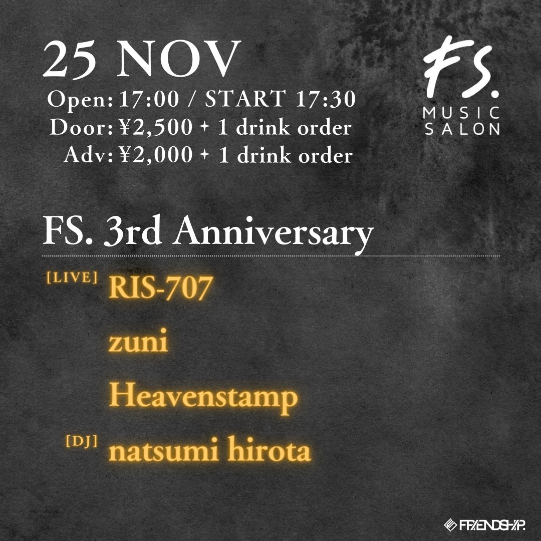 FS. 3rd Anniversary：RIS-707 / zuni / Heavenstamp