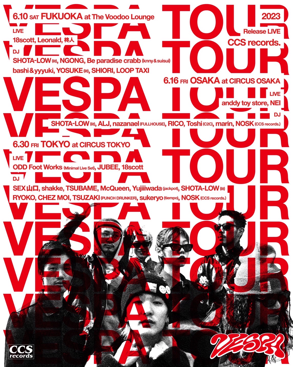 CCS records. VESPA Tour