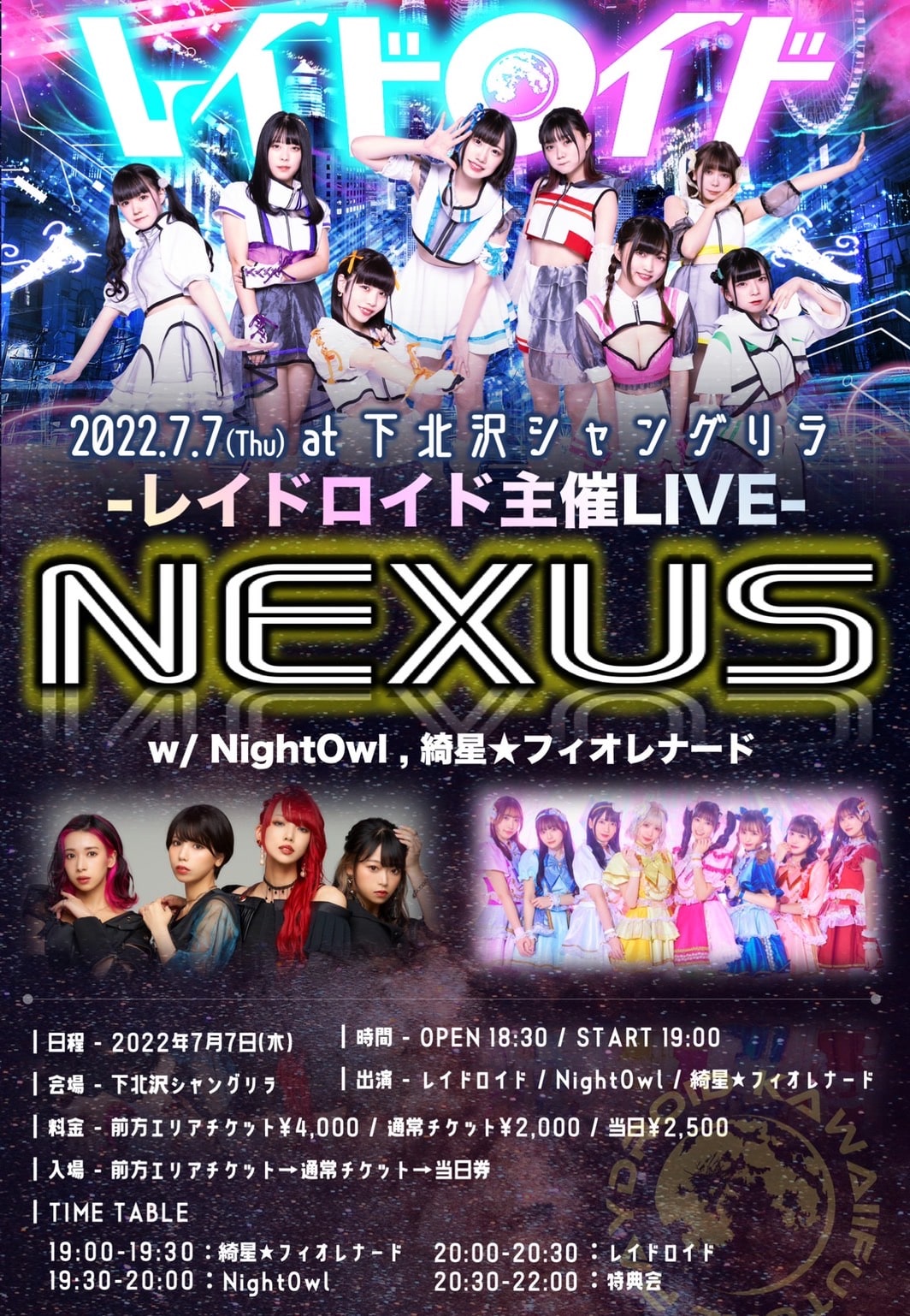 レイドロイド主催LIVE『NEXUS』