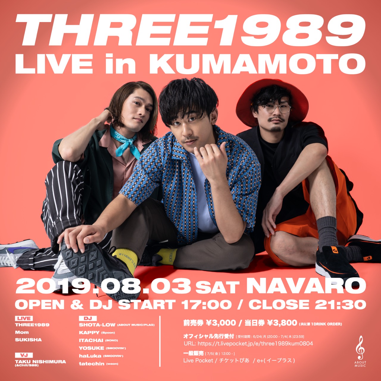 THREE1989 LIVE in KUMAMOTO